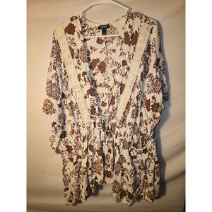 Torrid Beautiful Wrap Cardigan Kimono Top Blouse Shirt Size 2 2X Short Sleeve